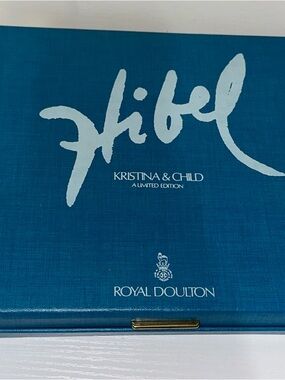 Royal Doulton Teal Blue Hibel Kristina & Child Limited Edition Box